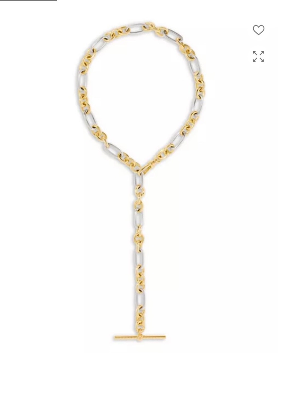 Kendra Scott Embry Gold Link and Chain Necklace in Mixed Metal